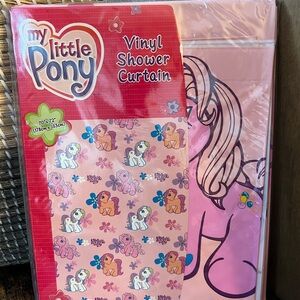 My Little Pony Pink Vinyl Shower Curtain